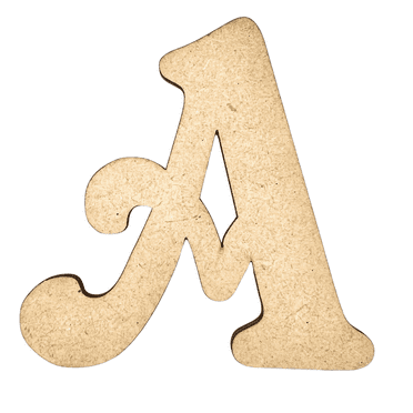 10" Tall MDF Letter A | 1/4" Thick | Krafty Supply Letters | Beltorian