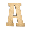 thumbnail image 1 of 10" Tall MDF Letter A | 1/4" Thick | Krafty Supply Letters | RockTimes, 1 of 3