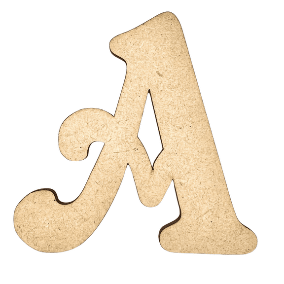 10" Tall MDF Letter A | 1/8" Thick | Krafty Supply Letters | Beltorian