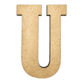 thumbnail image 1 of 10" Tall MDF Letter U | 1/4" Thick | Krafty Supply Letters | RockTimes, 1 of 3