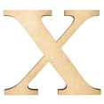 thumbnail image 1 of 10" Tall MDF Letter X | 1/4" Thick | Krafty Supply Letters | Times | Wooden Letter, 1 of 3