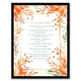 thumbnail image 1 of The 10 Ten Commandments Orange Exodus Old Testament Jesus Christ Christian Bible Faith God Quote Revelations Flowers Artwork Art Print Framed Poster Wall Decor 12x16 inch, 1 of 5