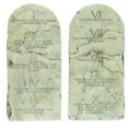 thumbnail image 1 of 10 Ten Commandments Tablets Cast Stone Tablet Set Christian Gift Home Wall Decor, 1 of 3