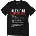 thumbnail image 1 of 10 Things I Want In Life Cars More Cars - Funny Car Men's Gift Tee Shirt, 1 of 4