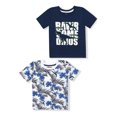 thumbnail image 1 of 10 Threads Toddler Boy Short Sleeve 2Pk Graphic T-Shirts, Size 2T-4T, 1 of 5