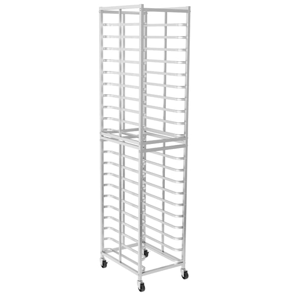 10-Tier Bun Pan Rack with Wheels, Commercial Bakery Trolley 33 lbs per Shelf