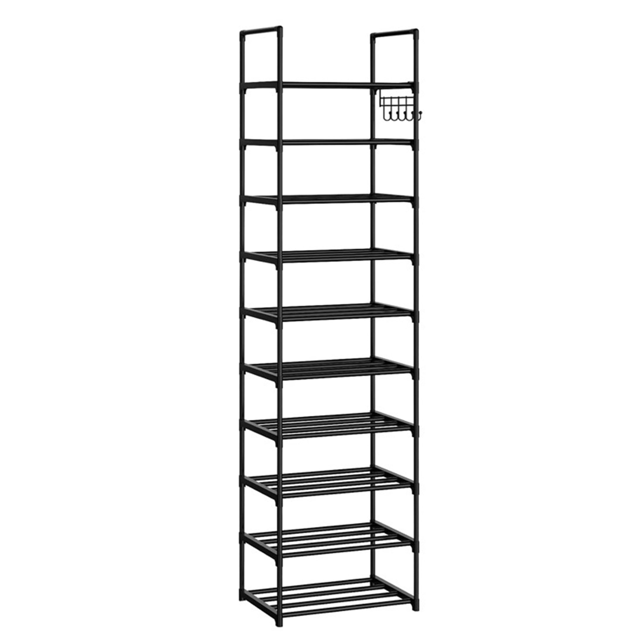 10 Tier Metal Shoes Rack, Stackable Shoe Organizer, Space-Saving Shoe Shelf Shoe Rack for Closet, Shoe Rack for Entryway and Boots Organizer