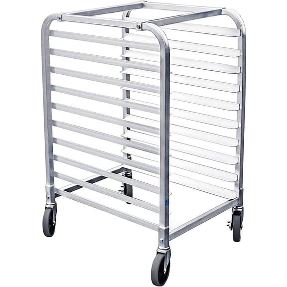 10 Tier Sheet Pan Rack | Commercial Bakery Bun Pan Rack With Wheels