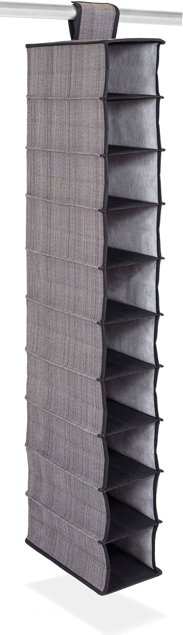 10 Tier Shoe Organizer - Narrow Shelf Closet Shoe Rack - Footwear ...