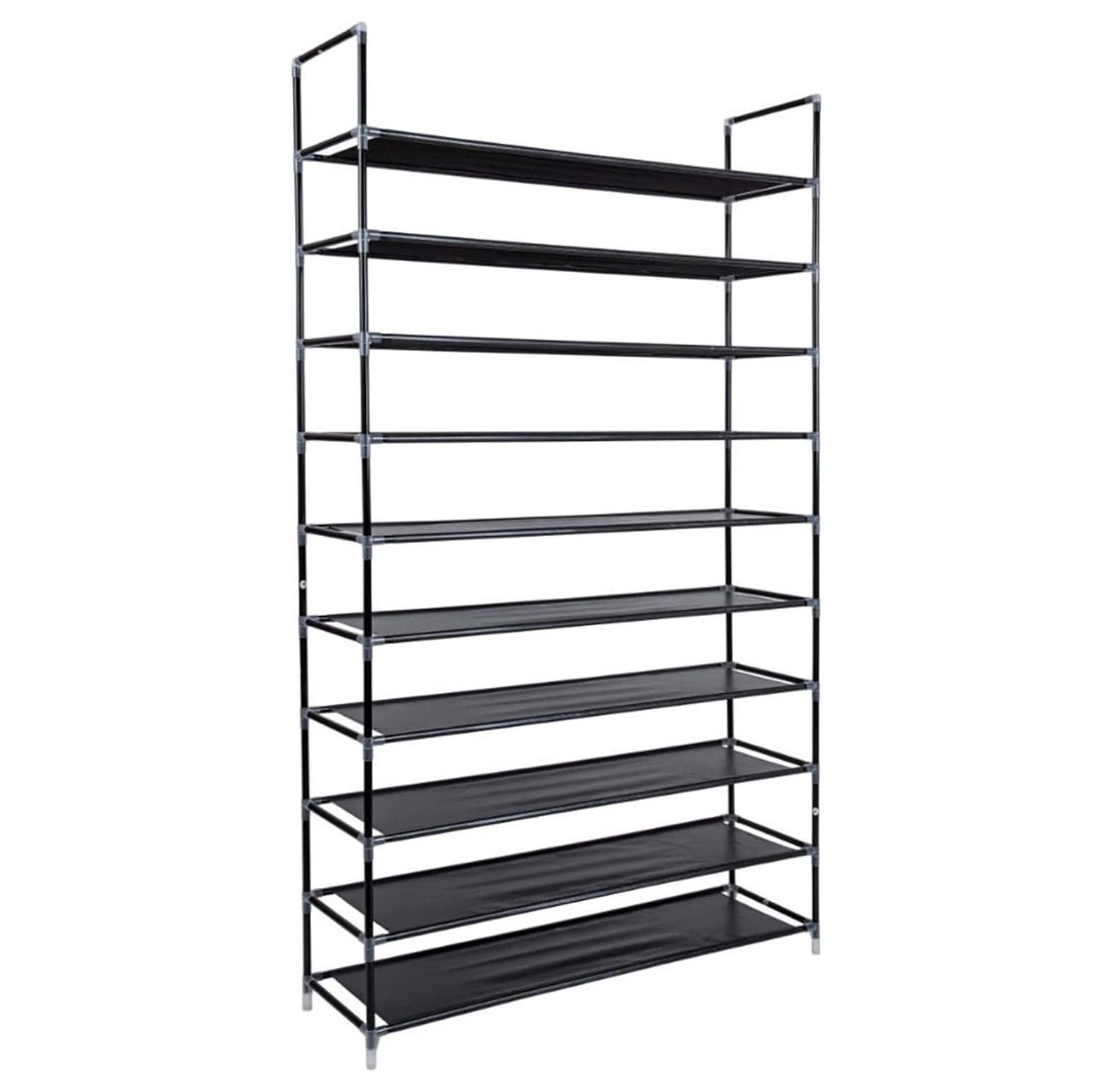 10Tier Shoe Rack, Shoe Shelf Shoe Storage Organizer, Stackable Shoe