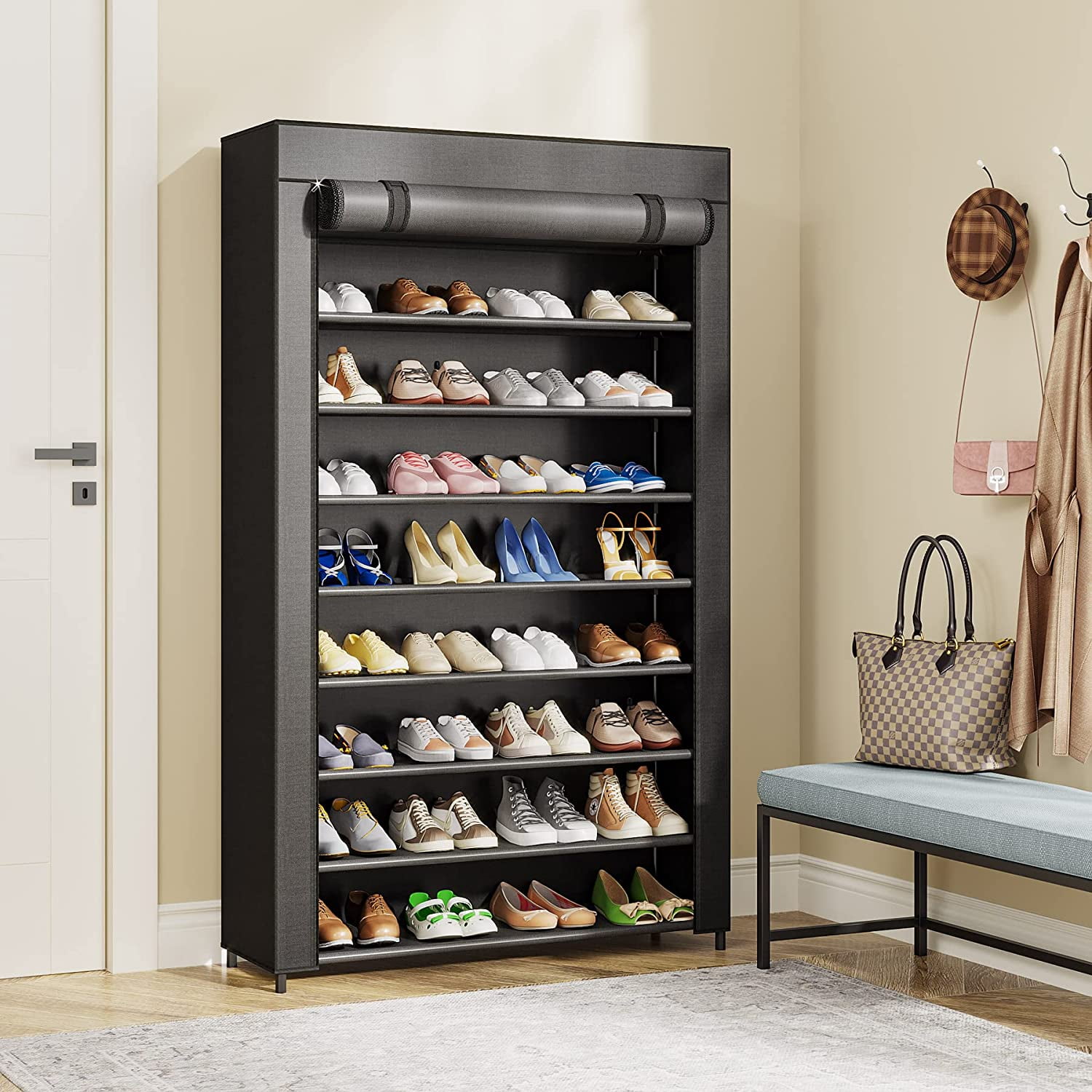 Shoe rack for large shoes sale