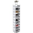 thumbnail image 1 of 10 Tier Vertical Shoe Rack - White Narrow Shoe Rack for Closet & Entryway, Space Saving Tall Shoe Organizer for Small Spaces, Sturdy Skinny Shoe Tower Stand for Boots & Heels, 1 of 7