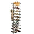 10 Tiers Shoe Rack for Entryway, Tall Narrow Shoe Shelf Storage 2024