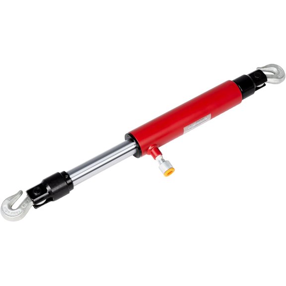 10-Ton 26'' Pull  Ram for Porta Power  Shop Frame Tools with Rotating Hook, Red