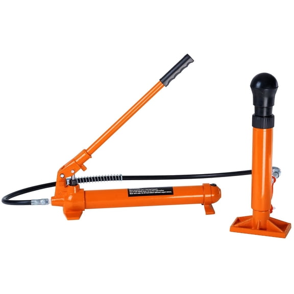 10 Ton Hydraulic Jack with Air Pump, Heavy Duty Lift Ram for Body Frame Repair, Porta Power Kit