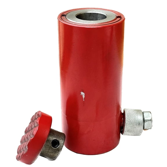 10 Ton Hydraulic Ram, Single Acting Heavy Duty Cylinder for Porta Power Jack, Compatible with Most Hydraulic Lifting Systems and Kits