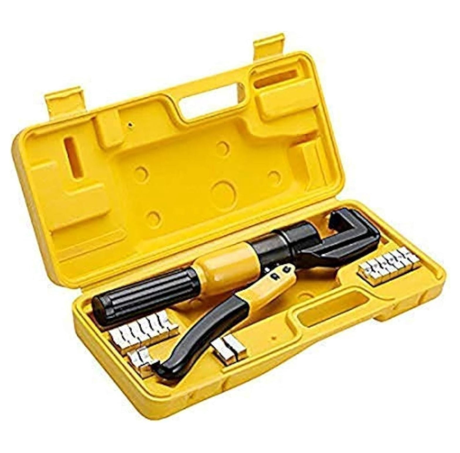 KOTTO Hammer Lug Crimper Tool Combo With 60 Terminals & 80 Heat Shrink Tubes – For 8 AWG To 3/0 AWG Cable