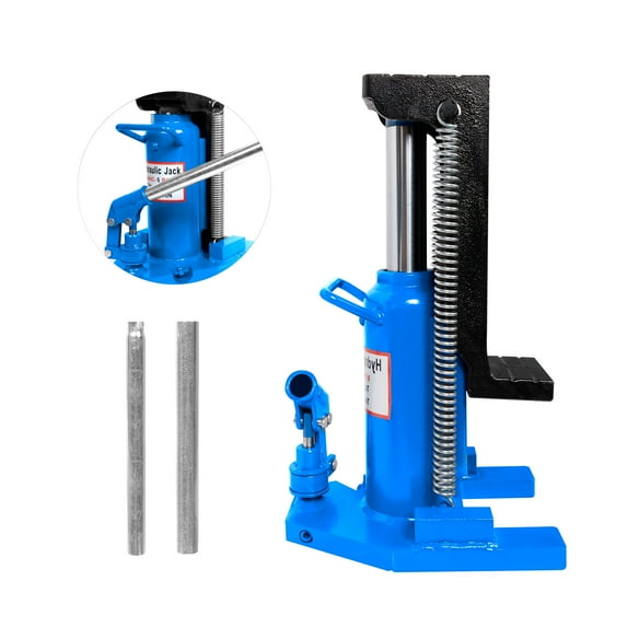 10 Ton Toe Jack Lift Hydraulic Machine Toe Jack Lift, Air Hydraulic Toe Jack, Proprietary Heat-Treated Steel (Blue)