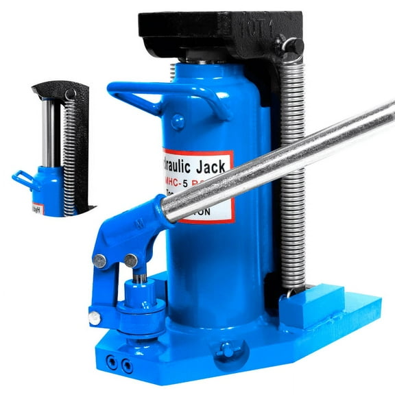10 Ton Toe Jack Lift, Hydraulic Toe Jack with 10 Ton Top Lift Capacity, Manual Hand Pump, 11.8 - 16.9 in Top Height & 1 - 7.4 in Toe Height for Auto Truck & Travel Trailer Repair
