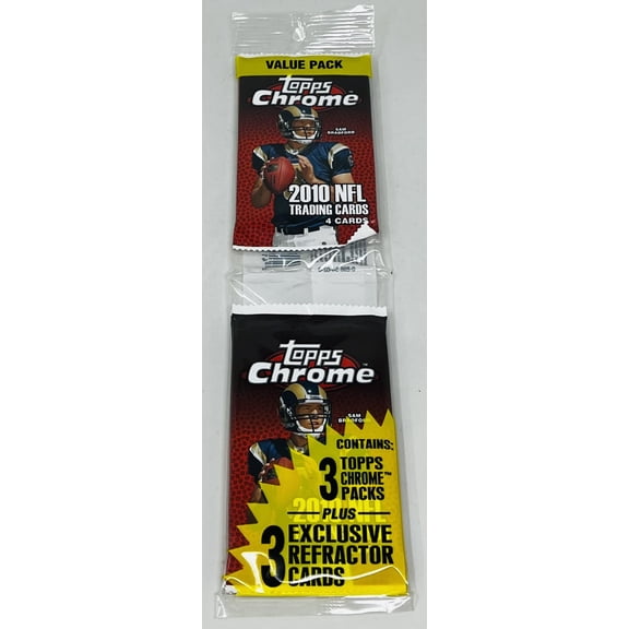 2010 Topps Chrome Football Value Rack Pack