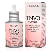 10% Tranexamic Acid, 2% Niacinamide, 2% Vitamin C Serum | Neatique TNV3 Complex 100,000ppm TXA, 20,000ppm Niacinamide Facial Serum for Glass Skin, Even Tone & Smooth Appearance