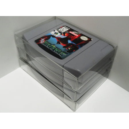 10 Transparent Clear Game Cartridge Protectors Sleeve Case for N64 Nintendo 64 B16