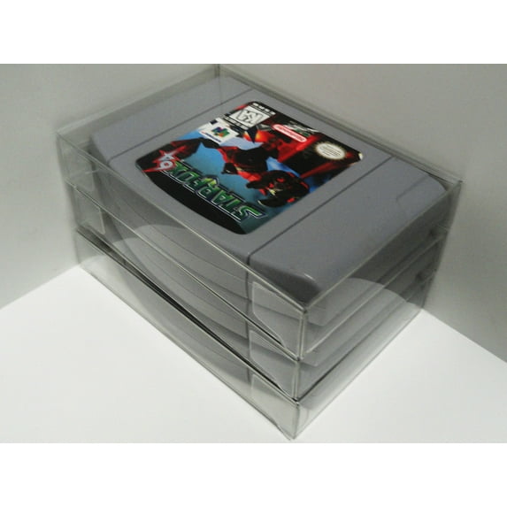 10 Transparent Clear Game Cartridge Protectors Sleeve Case for N64 Nintendo 64 B16