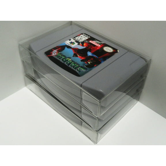 10 Transparent Clear Game Cartridge Protectors Sleeve Case for N64 Nintendo 64 B16