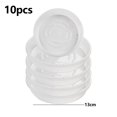thumbnail image 1 of 10× Transparent Plastic Round Plant Flower Pot Base Saucer Plate Tray Garden, 1 of 9