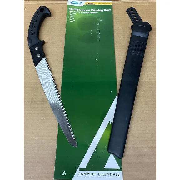 10" Triple Edge Saw, Camping Pruning Garden Hand Saw Wood Pvc Drywall, W/ Sheath