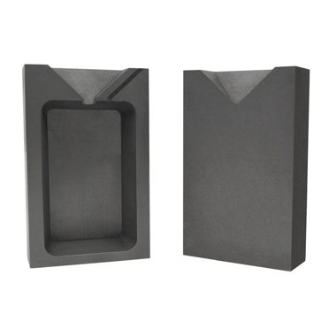 10 Troy Ounce Silver Ingot Mold - Two Part Split Graphite Mold For Precious Metal Casting Melting
