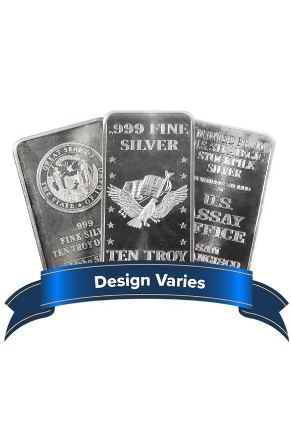 10 Troy oz Hallmarked Silver Bar .999 Fine Secondary Market