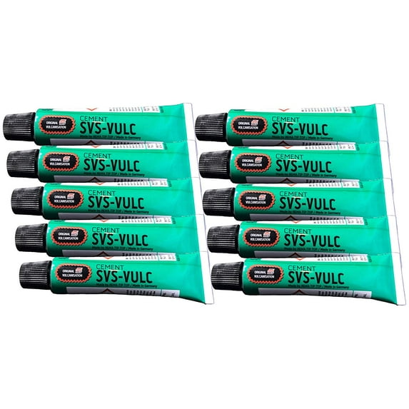 10 Tubes of Rema SVS-VULC Tube Patch Vulcanizing Cement 5 gram (7 ml)