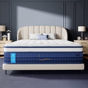 10 Twin Mattress, Cooling Gel Memory Foam & 9 Layer Hybrid Mattress, 7-Zones Pocket Spring, Medium Firm Bed, Motion Isolation, Comfort Twin Size Mattress in a Box