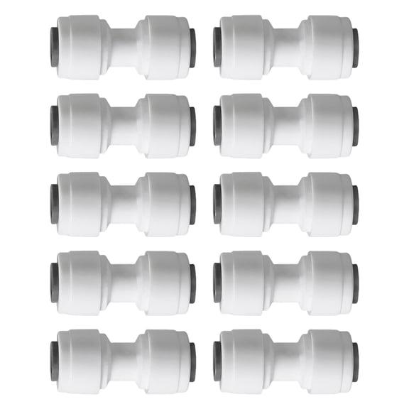 10 Units Water Purifiers Coupling Joints Tool easy Assembly Plastic Faucet Adapter Fittings set for Kitchen Bathroom