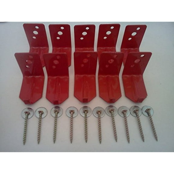 10 - Universal Fire Extinguisher Wall Hook, Mount, Bracket, Hanger for 15 to 20 Lb. Extinguisher - FREE SCREWS & WASHERS INCLUDED, Model: , Outdoor & Hardware Store