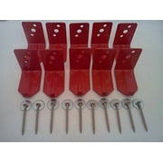 10 - Universal Fire Extinguisher Wall Hook, Mount, Bracket, Hanger for 15 to 20 Lb. Extinguisher - FREE SCREWS & WASHERS INCLUDED, Model , Outdoor & Hardware Store