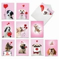 thumbnail image 1 of 10 Valentine'S Day Cards Pack - Dog Love Doodles, 1 of 6