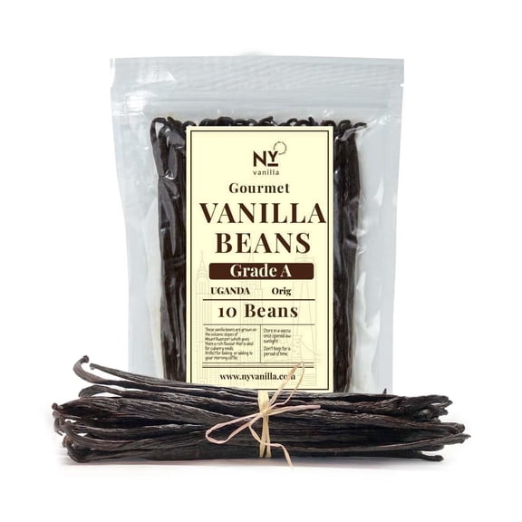 10 Vanilla Beans Grade a+,  Whole Vanilla Bean Pods for Making  Extract & Baking, Non-GMO. by Akshit