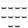 thumbnail image 1 of 10 Vaso Silicia Stemless Wine Glasses Set, 16 oz. - Clear, Orb-Like, Thick base - Black, 1 of 5