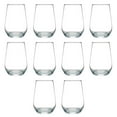thumbnail image 1 of 10 Vaso Silicia Stemless Wine Glasses Set, 16 oz. - Clear, Orb-Like, Thick base - Clear, 1 of 5