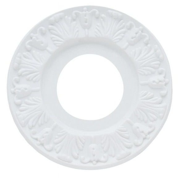 10 Victorian Plastic Medallion, White