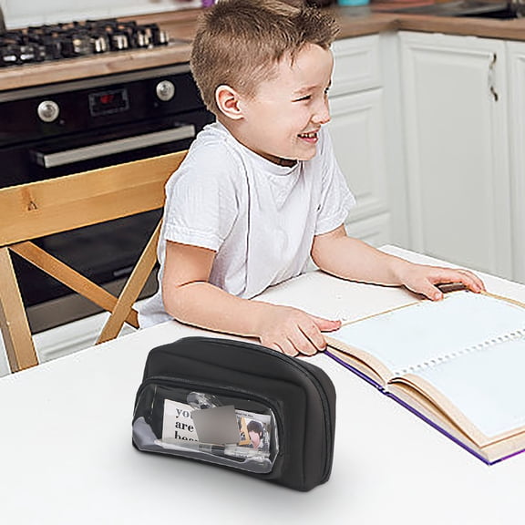 Under 10, Vsgery Large Capacity Visible Pencil Case,Transparent Stationery Case,Stylish Design,Plastic Material,For Dorm Room,Organize educational Supplies,Back to College Essentials,1*Pencil Bag