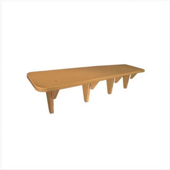10''W HDPE Plastic Bench Seat Kit - Tan