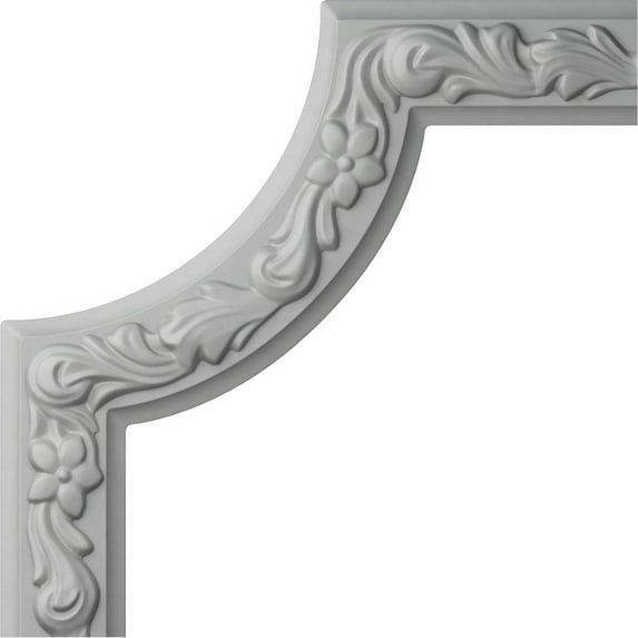 10"W x 10"H x 7/8"P Sussex Floral Panel Moulding Corner (matches moulding PML02X00SU)