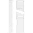 thumbnail image 1 of 10"W x 108"H x 2"P Flat Panel PVC Pilaster w/Decorative Capital & Base (Pair), 1 of 18