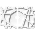 thumbnail image 1 of 10"W x 6 5/8"H x 1"ID x 3 1/2"C x 1"P Novo Architectural Grade PVC Contemporary Ceiling Medallion, Two Piece, 1 of 11