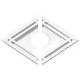 thumbnail image 1 of 10"W x 6 5/8"H x 2"ID x 3 1/2"C x 1"P Diamond Architectural Grade PVC Contemporary Ceiling Medallion, Two Piece, 1 of 11
