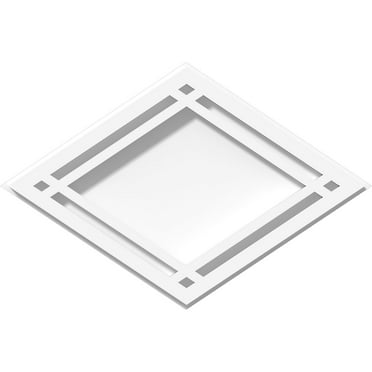 10"W x 6 5/8"H x 3 1/2"C x 1"P Diamond Architectural Grade PVC Contemporary Ceiling Medallion