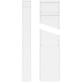 thumbnail image 1 of 10"W x 72"H x 2"P Plain PVC Pilaster w/Decorative Capital & Base (Pair), 1 of 18
